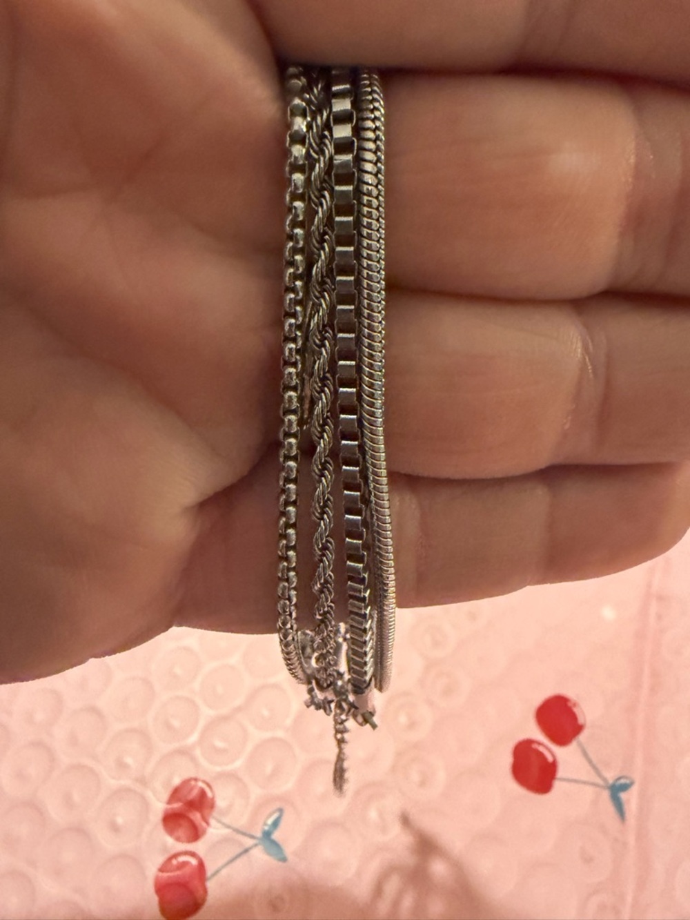 4 pc Stainless Steel Bracelet Set